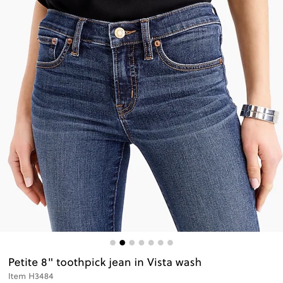 Petite 8" toothpick jean in Vista wash
Item H3484 - Picture 2 of 13